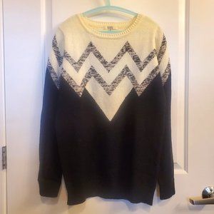 BB Dakota Color Block Chevron Sweater